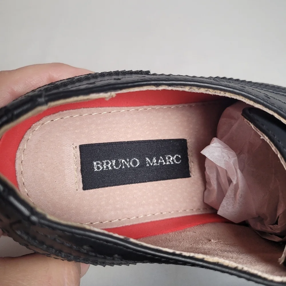 Bruno Marc Men's Prince Classic Formal Business Oxford Wingtip Lace Up Shoes 8W